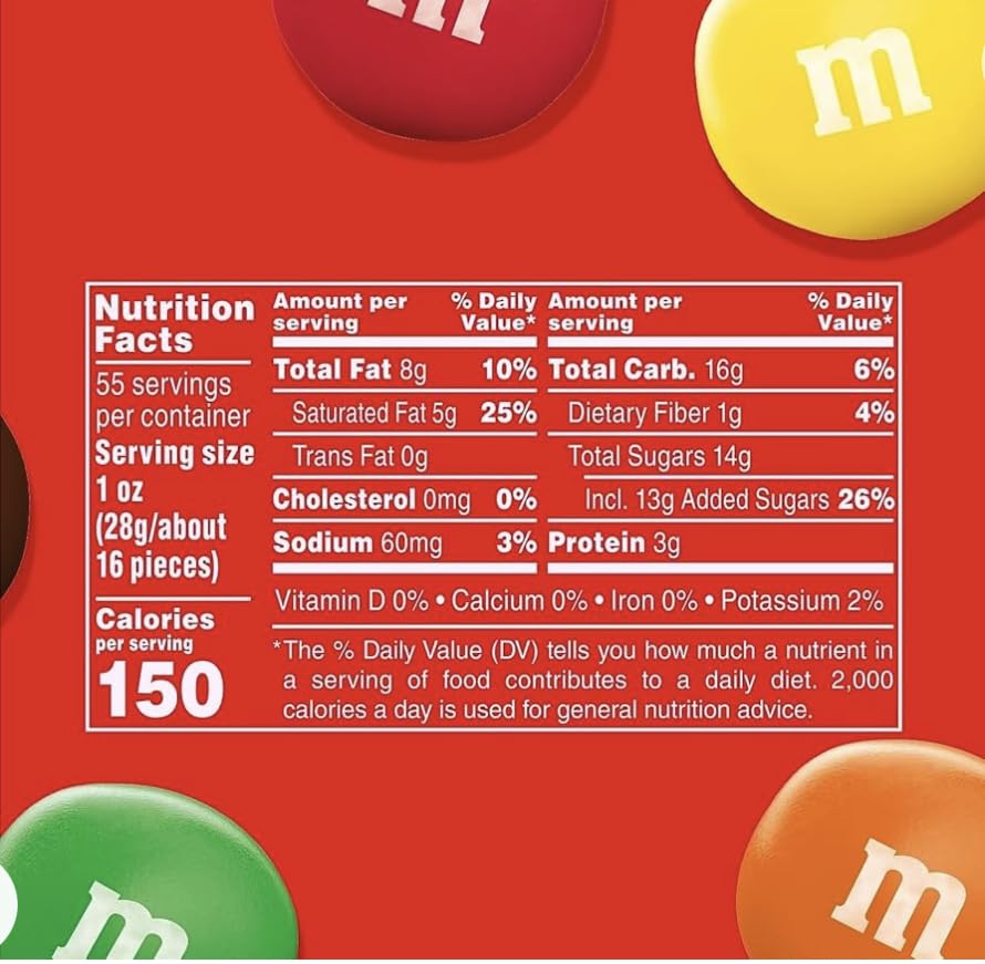 M&Ms Bulk Peanut Butter Milk Chocolate (2 Packs) Candy Jar | Perfect Valentine's Day Treat (110 oz)
| M&Ms Bulk Peanut